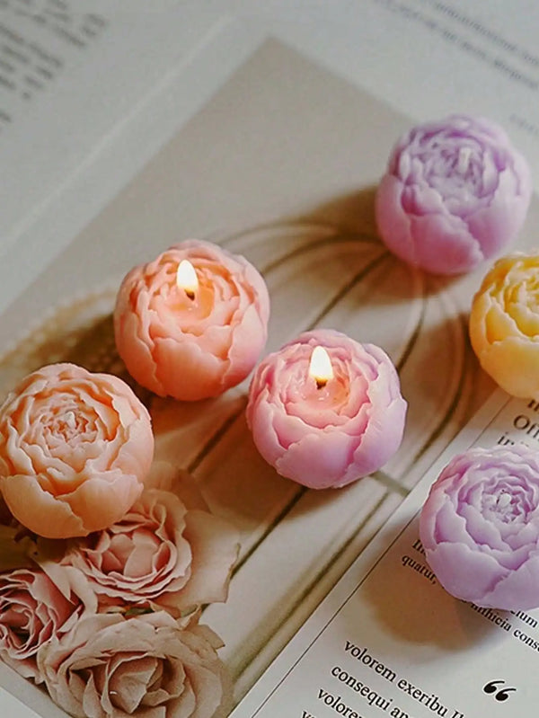 Romantic Rose Candle Set