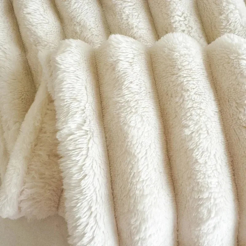 Cozy Striped Throw Blanket